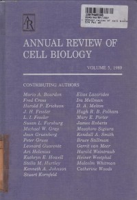 Image of Annual Review of Cell Biology [Vol. 8 - th. 1992]