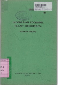 Image of Seri Sumber Daya Alam: Indonesia Economic Plant Resources Forage Crops