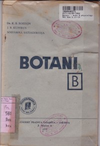 Image of #Botani: Buku B Physiologi s/d Kebakaan untuk SMA & Sekolah-sekolah jang Sederadjat