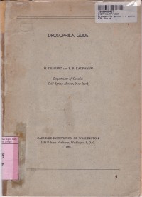Image of Drosophila Guide: a Guide Introductory of the Genetics & Cytology of Drosophila Melanogaster