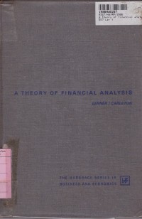 Image of A Theory of Financial Analysis