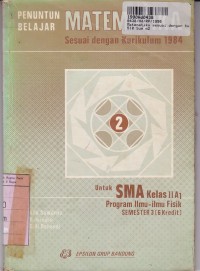 Image of Penuntun Belajar Matematika [2]: untuk SMA Kls. II-a1 [Kur. th. 1984]