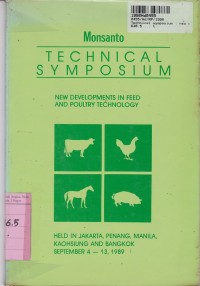 Image of Monsanto Technical Symposium: New Developmenst And Poultry Technology