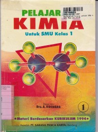 Image of Pelajaran Kimia [Jld 1]: untuk SMU Kls. I [Kur. th. 1994]