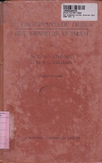 Image of De Ongewervelde Dieren Het Menselijk Lichaam: Leerboek Voor de Hogere Klassen Van de Middelbare School in Indonesie