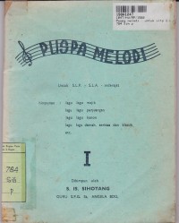 Image of Puspa Melodi [Jilid 1]: untuk SLP - SLA - Sederajat
