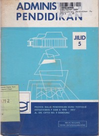 Image of Administrasi Pendidikan: Fungsi-fungsi Pokok Administrasi Pendidikan [Jilid 5]