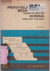 Image of Penyelesaian Soal-soal [Jld 1]: Penuntun Belajar Kimia Teori & 444 Soal [Kur. th.  1984]