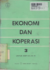 Image of Ekonomi dan Koperasi [3]: untuk SMP Kls. III