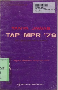 Image of Tanya Jawab: TAP MPR '78 [P4, GBHN dan TAP Lainnya]