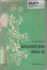 Image of Kesusastraan Sunda Dewasa Ini
