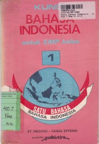 Image of Kunci Bahasa Indonesia: untuk SMP Kls. I [Jilid 1]