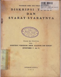 Image of Pegangan Guru & Pengawas: Diskripsi Tugas dan Syarat-syaratnya