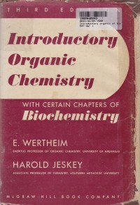 Image of Introductory Organic of Biochemistry: with Certain Chapters of Biochemistry
