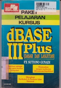 Image of Paket Pelajaran Kursus: dBase III Plus [Dasar & Lanjutan]