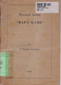 Image of Renungan Tentang Bapa Kami