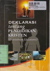 Image of Deklarasi Tentang Pendidikan Kristen [Gravissimum Educationis - Buku 1]