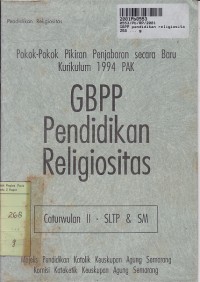 Image of GBPP Pendidikan Religiositas: Cawu 2 SLTP dan SM