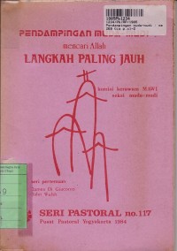 Image of Seri Pastoral [117]: Pendampingan Muda-mudi=Mencari Allah Langkah Paling Jauh