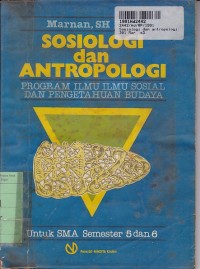 Image of Sosiologi dan Antropologi: untuk SMA kls. 3