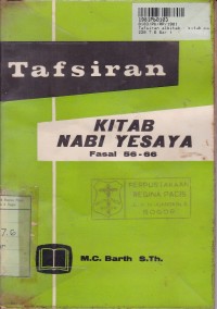 Image of Tafsiran Alkitab: Kitab Nabi Yesaya Fasal 56-66