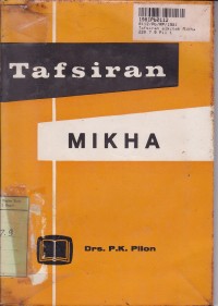 Image of Tafsiran Alkitab:  Mikha