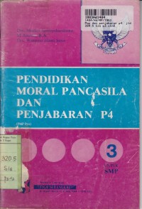 Image of Pendidikan Moral Pancasila dan Penjabaran P4 [Jilid 3]: untuk SMP