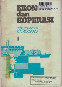 Image of Ekonomi & Koperasi [Jld. 1 - IPS]: untuk SMP Kls. I [Kur. th. 1975]