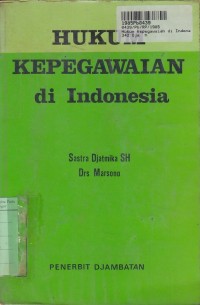 Image of Hukum Kepegawaian  di Indonesia