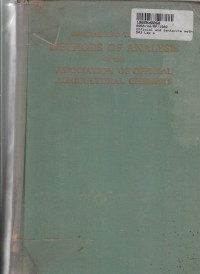 Image of Official & Tentavite Methods of the Analysis of the Association of Official Agricultural Chemists