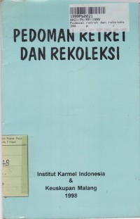 Image of Pedoman Retret dan Rekoleksi