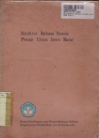 Image of Struktur Bahasa Sunda Pesisir Utara Jawa Barat