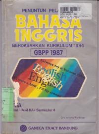 Image of Penuntun Pelajaran Bahasa Inggris [Jilid 2]: untuk SMA Kls. IIa3 & IIa4 [Sem. 4 - Kur th. 1984 GBPP th, 1987]
