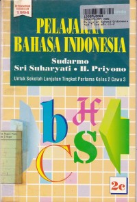 Image of Pelajaran Bahasa Indonesia [2c]: untuk SLTP Kls. II Cawu 3 [ Kur./GBPP th. 1994]