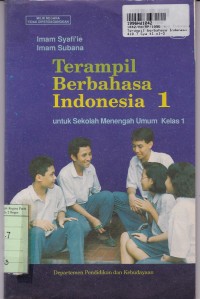 Image of Terampil Berbahasa Indonesia [Jld. 1]: untuk SMU Kls. I