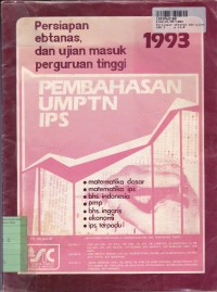 Image of Pembahasan UMPTN IPS: Persiapan Ebtanas Dan Ujian Masuk Perguruan Tinggi th. 1993