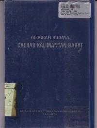 Image of Geografi Budaya Daerah Kalimantan Barat
