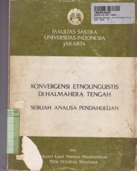 Image of Konvergensi Etnolinguitis di Halmahera Tengah: Sebuah Analisa Pendahuluan