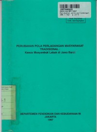 Image of Perubahan Pola Perladangan Masyarakat Tradisional: Kasus Masyarakat Lebak di Jawa Barat