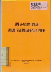 Image of Ajaran-ajaran dalam Naskah Singhalangghyala Parwa