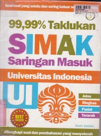 Image of Sembilan Puluh Sembilan Koma Sembilan Sembilan Persen Taklukan SIMAK UI