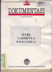 Image of Dokumentasi=Kliping tentang Hari Lahirnya Pancasila