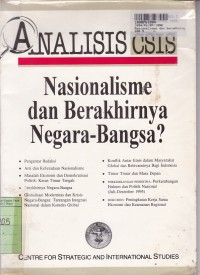 Image of Analisis CSIS: Nasionalisme dan Berakhirnya Negara Bangsa?