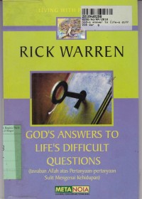 Image of God-s Answer To Life-s Difficult Questions [Jawaban Allah Atas Pertanyaa-pertanyaan Sulit Mengenai Kehidupan]