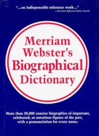 Image of Merriam-Webster's Biographical Dictionary