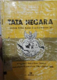 Image of Tata Negara Program Ilmu-ilmu Sosial [Kur. th. 1984/GBPP th. 1986]: untuk SMA Kls. III a3 Sem. 6