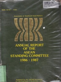 Image of Annual Report of the Asean Standing Committee  th. 1986-1987