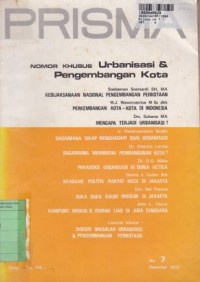 Image of Prisma No. 7: Urbanisasi dan Pengembangan Kota