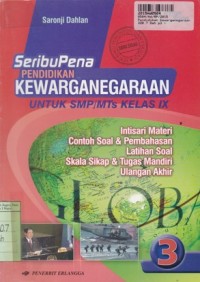 Image of Seribupena Pendidikan Kewarganegaraan 3: untuk SMP/MTs kls. IX