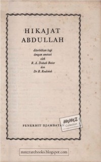 Image of Hikajat Abdullah